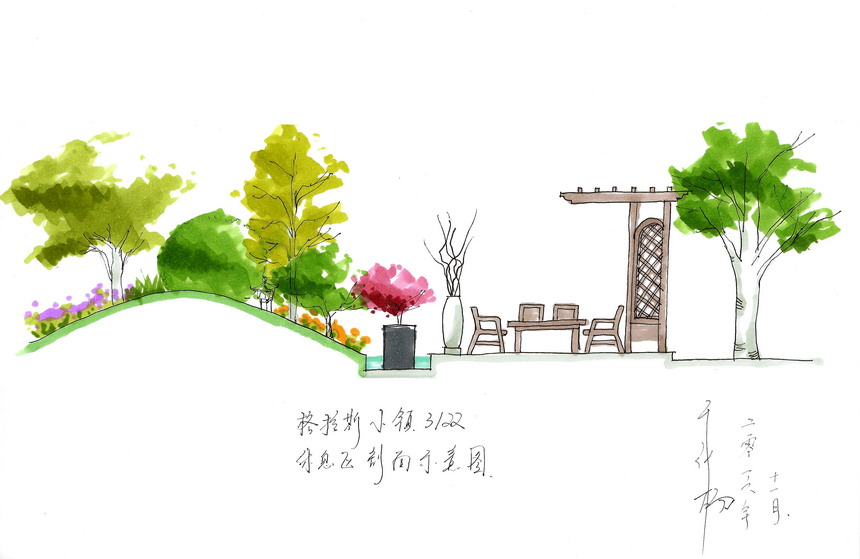 庭院景观-别墅花园设计公司-企业景观-北京庭院绿化-露台景观
